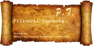 Pilinszki Tavaszka névjegykártya